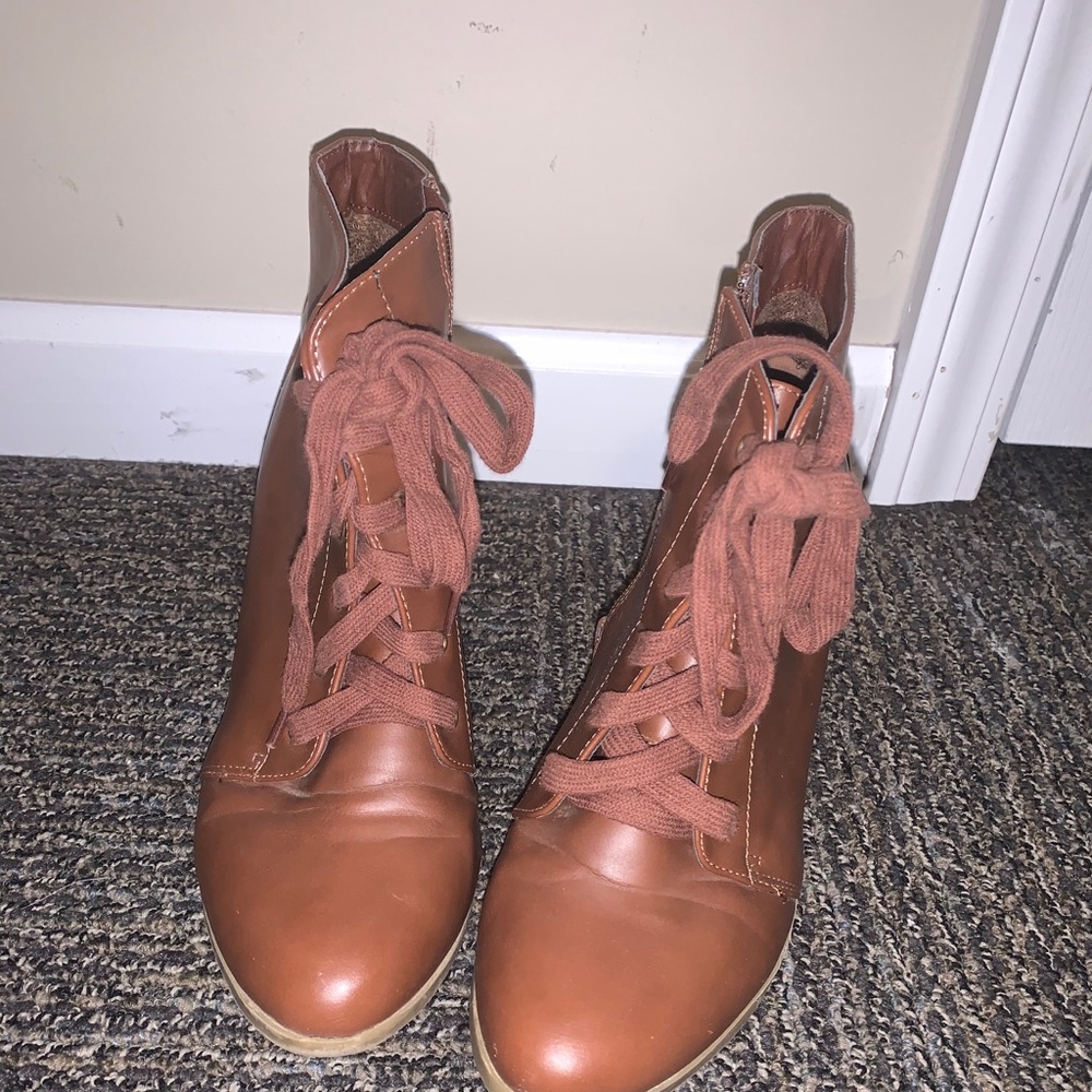 Fall booties with a heel!